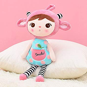 Me Too Keppel Stuffed Pink Sheep Girl Baby Dolls Plush Toys 18 Inches
