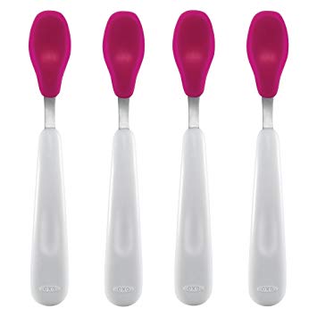 OXO Tot Feeding Spoon Set, Pink, 4 - Count