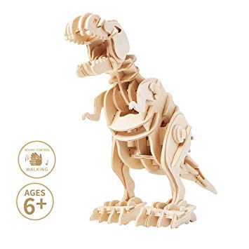 Miscy Dinosaurs 3D Puzzles T Rex - Model Kits for Kids 8 or 10 Years Old & Up, Walking Wooden Art Projects...