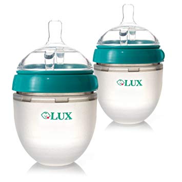 LUX Nature Baby Bottle Gift Set | Breastfeeding | Nursing | Anti Colic | Feeding Bottles | Infant | Newborn | BPA...