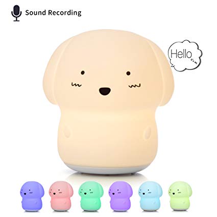 [NEW] Night Light for Children, Voice Recorder Lamp, Cute Baby Toys, Puppy Dog Toys for Girls/Boys/Toddler, Nursery Bedroom Decor, Gift Ideas for 3 to 12 Year Old Girl.