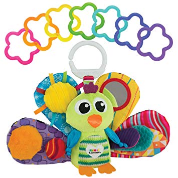 LAMAZE - Jacque The Peacock Gift Set, Support Baby's Development with Bright Colors, Fun Textures, and...