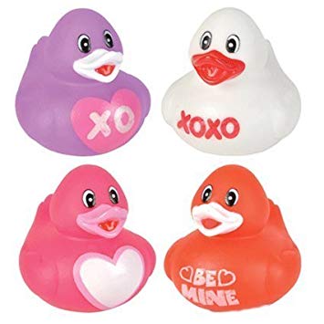 Valentine's Day Love Rubber Duckys - 48 ct