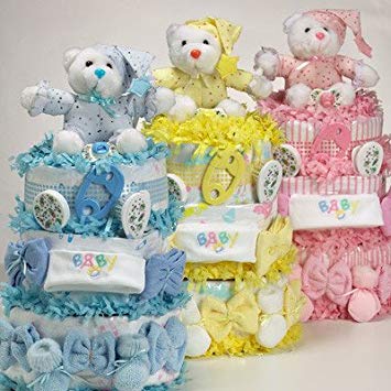 Extra Sweet Baby Diaper Cake (Blueberry)