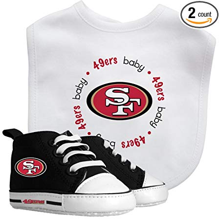 Baby Fanatic Bib & Prewalker Gift Set- San Francisco 49ers