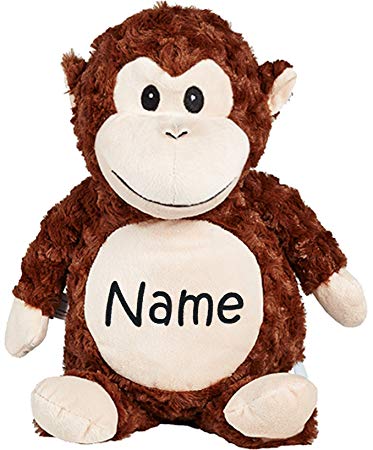 Personalized Stuffed Monkey with Embroidered Name