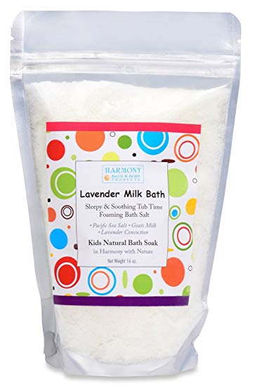 Best Lavender Milk Bath - Best Kids Bath Salt - Sleepy & Soothing Tub Time Foaming Bath Salt Soak -...