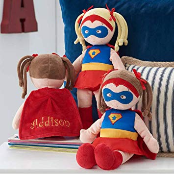Personalized Dibsies Super Hero Doll - 14 Inch (Brunette)