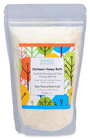 Best Oatmeal Honey Bath - Best Kids Bath Salt - Comfy & Nourishing Tub Time Foaming Bath Salt...
