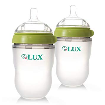 LUX Nature Baby Bottle Gift Set | Breastfeeding | Nursing | Anti Colic | Feeding Bottles | Infant | Newborn | BPA...