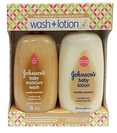 Johnson's Baby Vanilla Oatmeal Moisture Wash & Lotion Set
