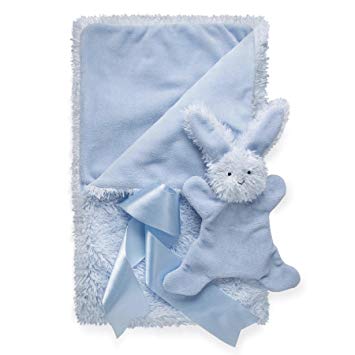 North American Bear Company Smushy Bunny Blanket, Blue
