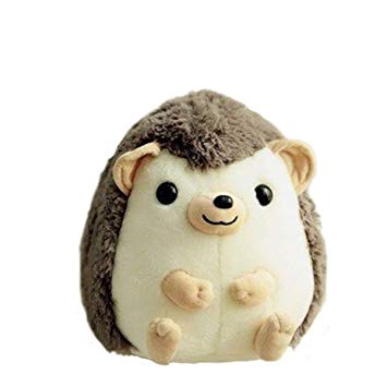 Vicwin-one Squeezable Stuffed Animal Plush Hedgehog Plush Toy Pillow (18 Inches, Grey)