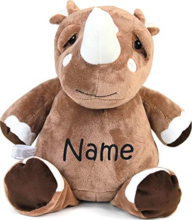 Personalized Stuffed Rhino with Embroidered Name