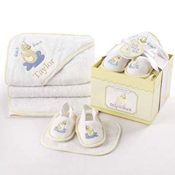 Baby Aspen 4-Piece Bathtime Gift Set, 0-12 Months, Dilly the Duck (Discontinued by Manufacturer)