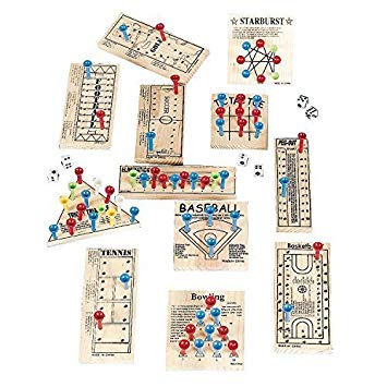 Wooden Peg Game Assortment - Child Party Games (1 dz), Model: IN-27-568, Toys & Play