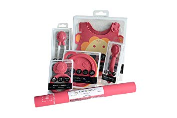 Marcus & Marcus MARCUS THE LION Silicone Baby Feeding 6 Pack - Red