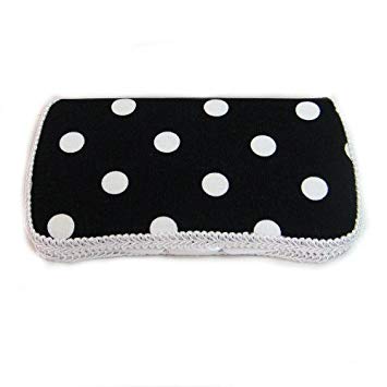 Black polka dots baby wipes case