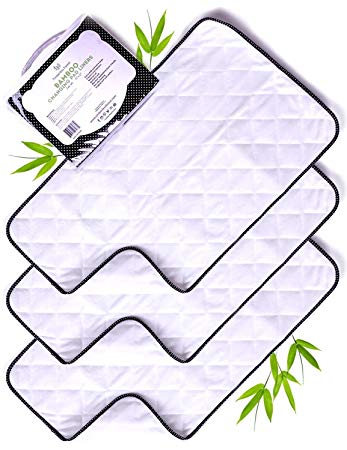 Bamboo Changing Pad Liners-Wipeable Changing Pad Cover-Waterproof Changing Table Pad Liners