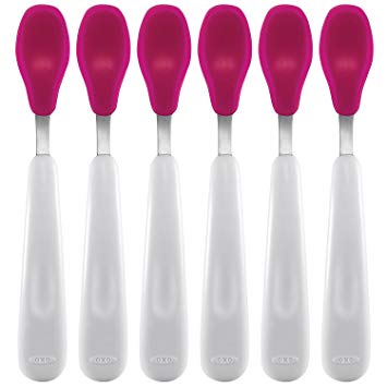 OXO Tot Feeding Spoon, Set of 6 - Pink
