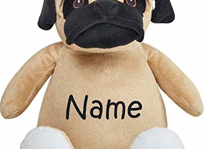 Personalized Stuffed Pug with Embroidered Name Review