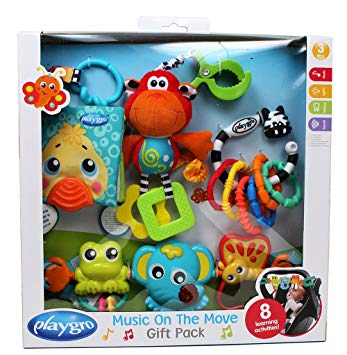 Playgro 0185430 Music on The Move Gift Pack STEM toy for Baby
