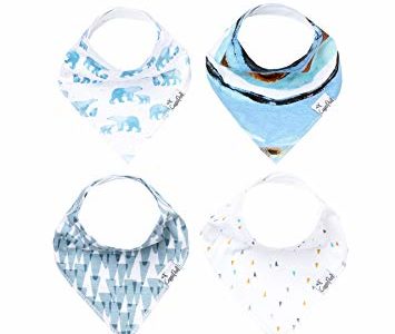 Baby Bandana Drool Bibs for Drooling and Teething 4 Pack Gift Set For Girls or Boys “Arctic Set” by… Review
